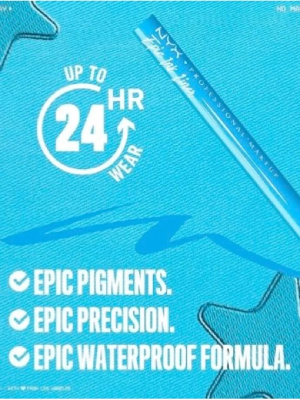 Buy 1 get 1 50% off  NYX Electric Blue Graphic Liquid Eyeliner